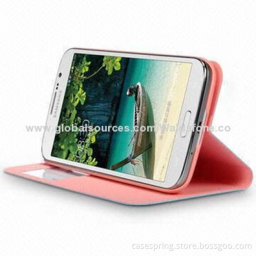 Leather Stand Cases for Samsung Galaxy S4, ODM and OEM Orders Welcomed